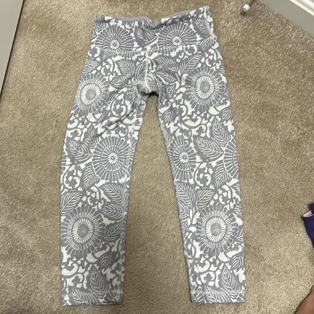 Lululemon Wunder Under Crop Beachy Floral Fossil 4 XS EUC